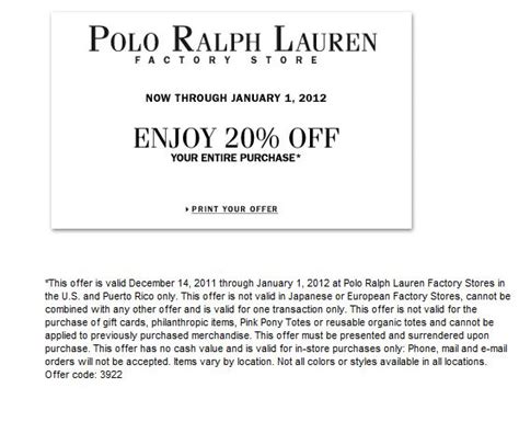 polo ralph lauren outlet discount